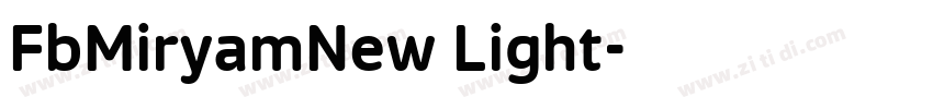 FbMiryamNew Light字体转换